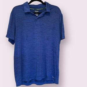 Tek Gear Blue Heathered Polo, Dry Tek